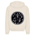 Herren Oversize Zipper Hoodie V Logo