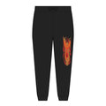 Embroidered Flame Graphic Joggers